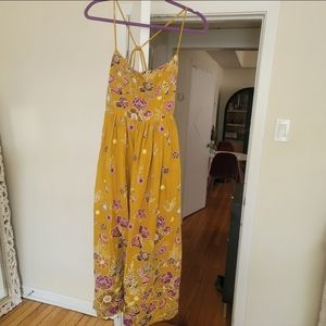 Anthropologie sun dress midi